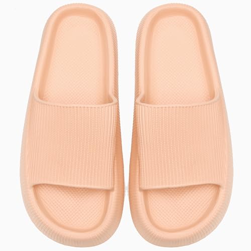 rosyclo Cloud Slippers for Women and Men, Pillow House Slippers Shower Shoes Indoor Slides Bathroom Sandals, Ultimate Comfort, Lightweight, Thick Sole, Non-Slip, Easy to Clean3