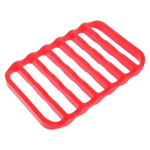 TOPPERFUN Bandeja Pequeña De Silicona Para Enfriar Para Hornear Cocinar Utensilios De Cocina Rejilla Para Asar Gel De Sílice Rojo