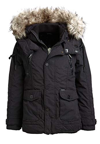 khujo Monifa - Chaqueta para mujer Negro S