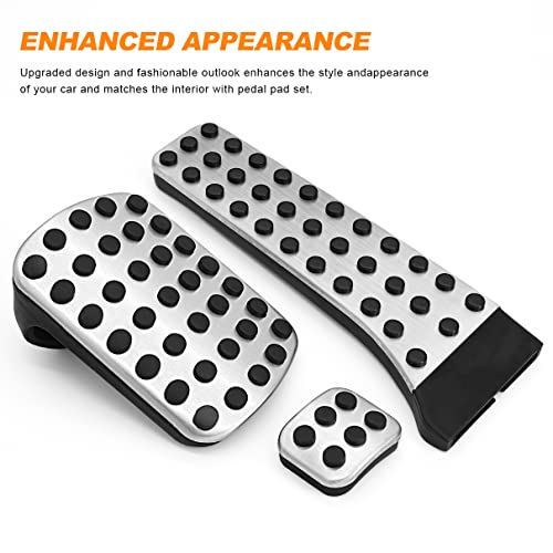 Kvr Brake Foot Pedals Pads Pedals Coves For Mercedes-Benz C E S Glk Slk Cls Sl Class W203/W204/W211/W212/W210,Car Pedals Accessories(A Set Of 3) #TOP2