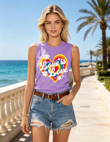 Image of 4th of July Floral American Flag Tank Top for Women Patriotic Sleeveless Apparel