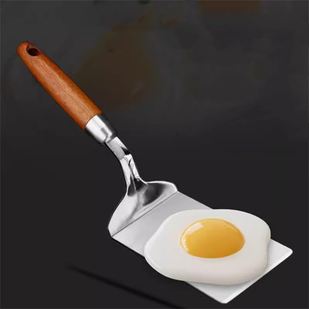 Spatola per Barbecue Spatola da bistecca cucina Manico in legno Cottura Teppanyaki per Cucinare il Barbecue