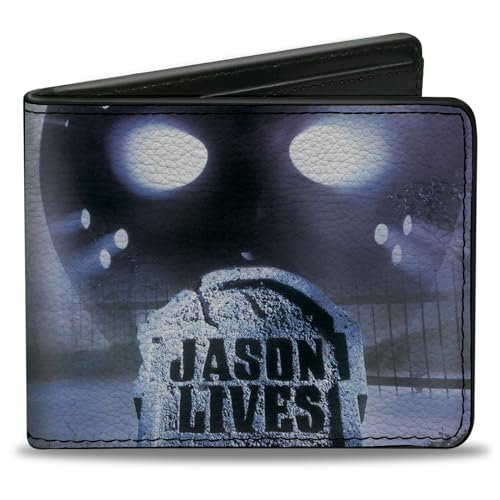 Horror Movies Wallet, Bifold, Friday the 13th Part VI Kill or Be Killed Movie Poster Title, Vegan Leather