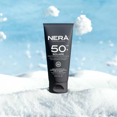 NERA Pantelleria Water Resistant SPF50+ Very High Protection Sunscreen 100ML, Nourishing Face Sun Cream with UVA/UVB Filters - Image 4