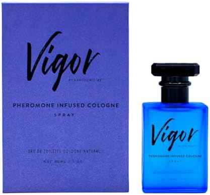 RawChemistry Vigor Pheromone Infused Men's Cologne – Long-Lasting, 1 oz