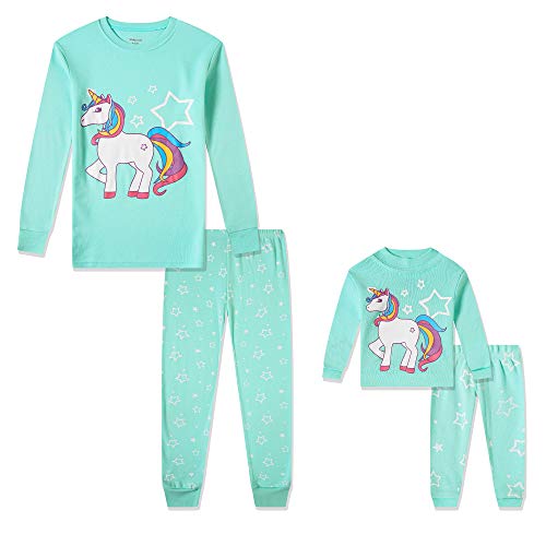 Babyroom Girls Pajamas Matching Doll Pjs Toddler Kids Cotton Sleepwear Christmas Clothes2