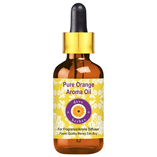 Huile d'arôme orange pure Deve Herbes relaxante avec compte-gouttes