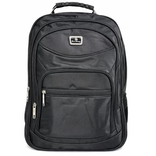 Mochila Notebook Impermeável Preta com Entrada USB e P2 5 Compartimentos Bolsos Laterais e Alça em Cabo de Aço Linha Premium