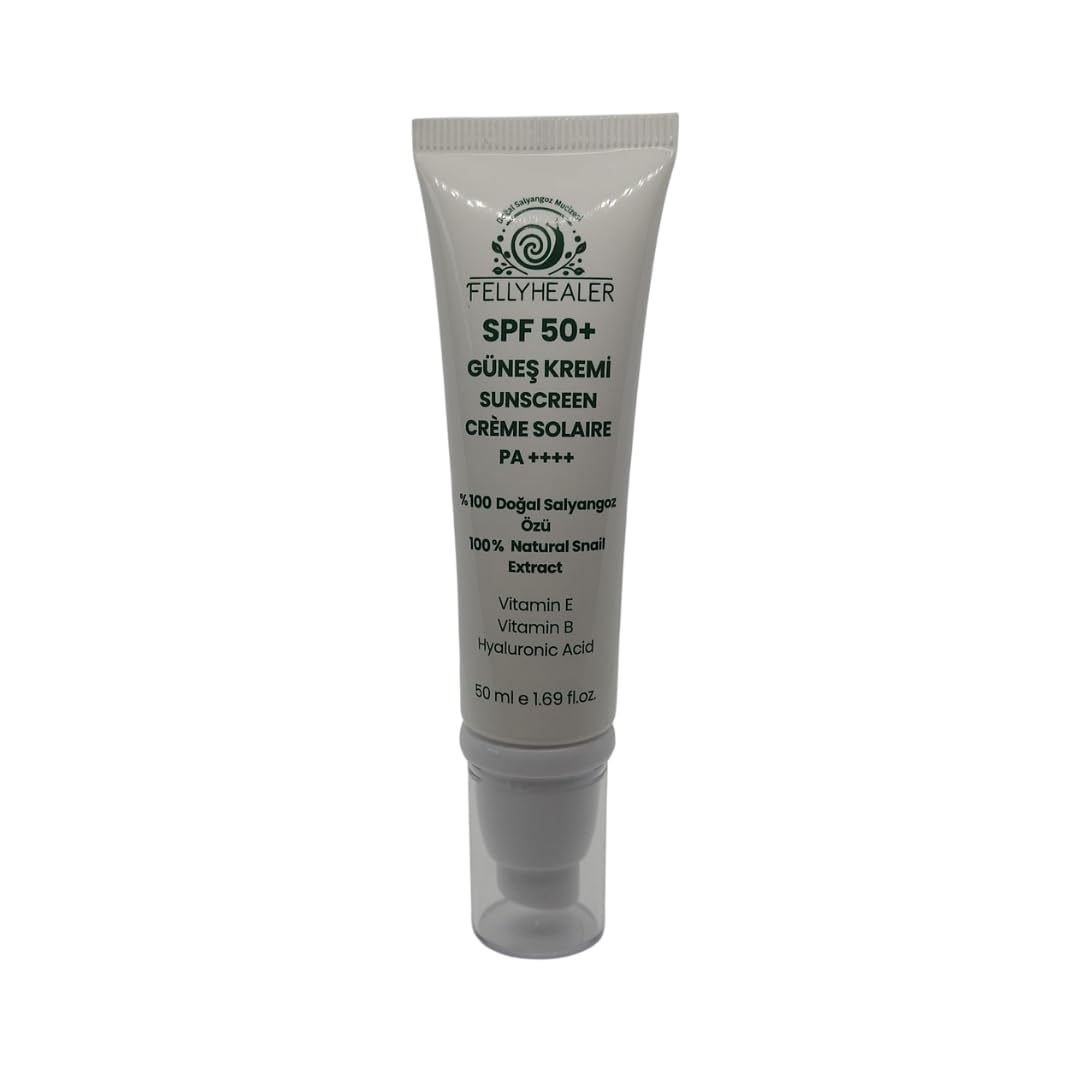 Fellyhealer Salyangoz Özlü Güneş Kremi, SPF 50+, Tüp, Krem…