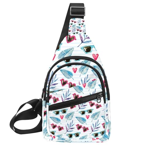 Mochila bandolera de pecho para hombre y mujer: bolsa de hombro multiusos