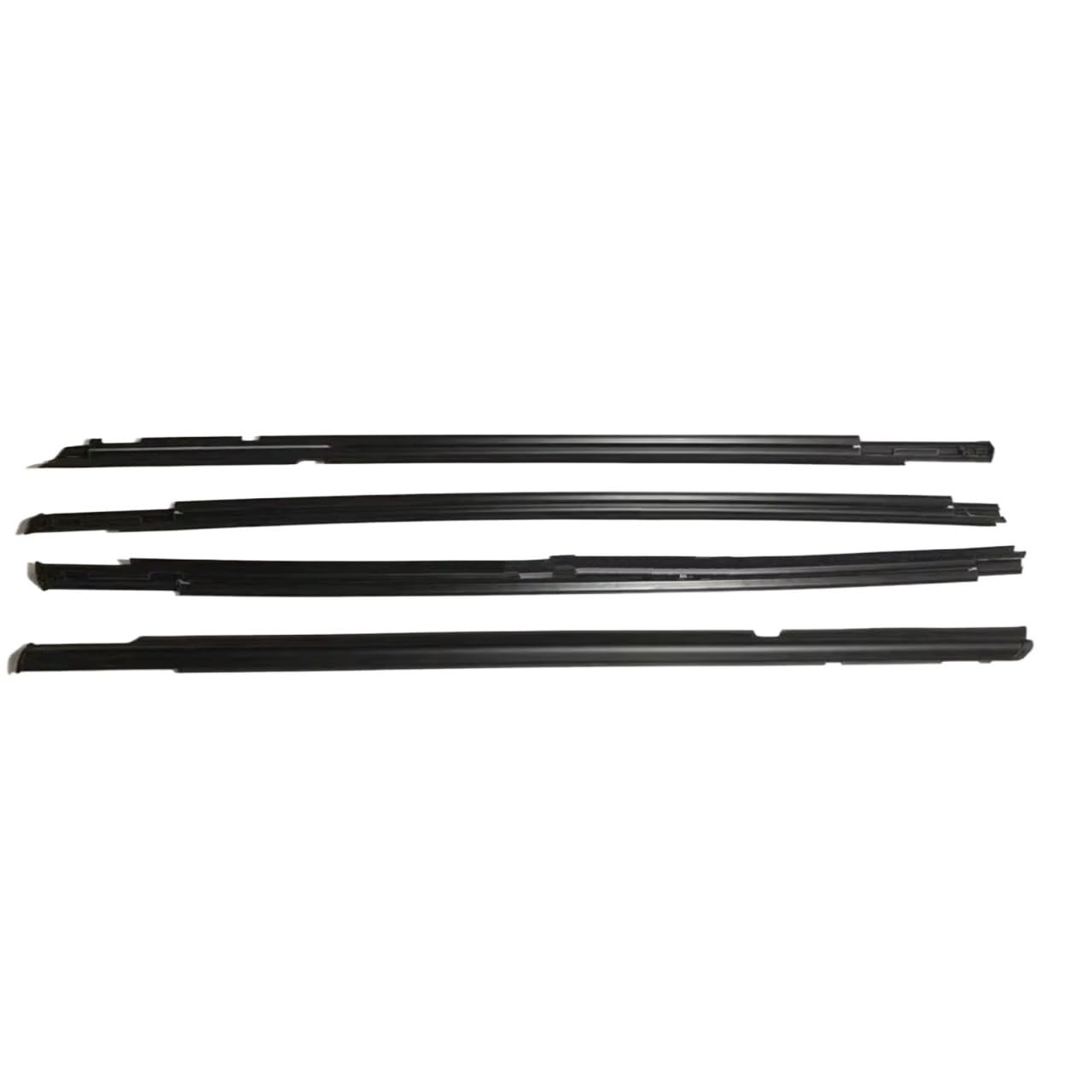 for Lancer for CY for CX Window Weatherstrip for Fortis for Evo Rubber Laminate 5727A005 4 X Outside Glass Car Door Seal Protector(Out Black)