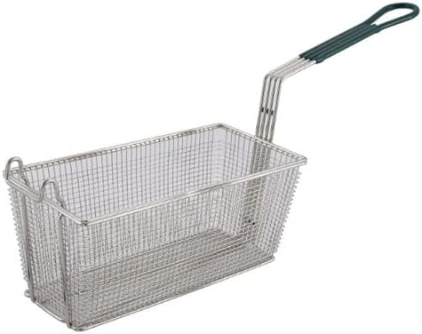 Allied Buying CorpWFB-GR Fry Basket - Modern Style, Vinyl Material, 6.5"W x 13.25"L x 6"H