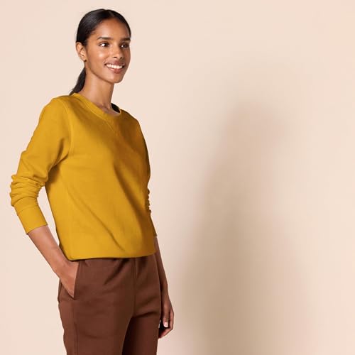 Image of Amazon Essentials Women's Fleece Crewneck Long Sleeve Pullover Sweatshirt (Available in Plus Size)