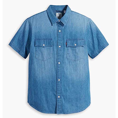 Levi's Mężczyźni Ss Relaxed Fit Western Shirt, Tombstone Stonewash, L