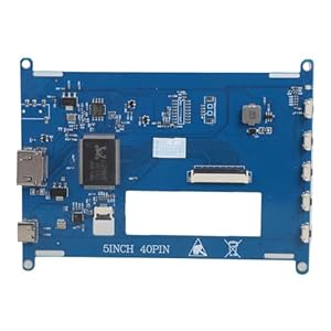 omiinitio Doppelte Akustische LCD Steuerplatine 5-Zoll Bildschirm 40-poliges FPC Display 1 2-Eingang 27-V LED Hintergrundbeleuchtung Treiberschaltungsmodul Tragbare Akustische Video Treiberplatine