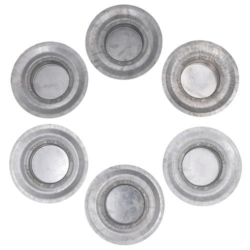 Mason Jar Lifestyle Tea Light Candle Holder Metal Lid Inserts for Mason, Ball, Canning Jars (6 Pack, Wide Mouth)