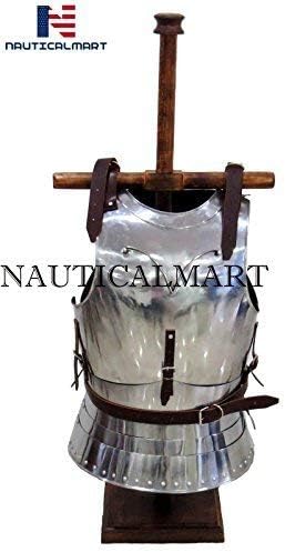 Knight Armour Breastplate Wearable Halloween Costume Silver