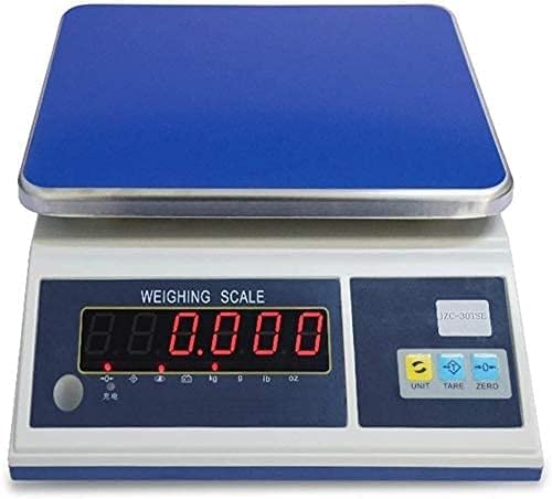 Electronic Scales 1g/30kg Kitchen Digital Household Precision Weighing Scale with LCD Display Industrial (A 30kg/1g) (A 30kg/1g)