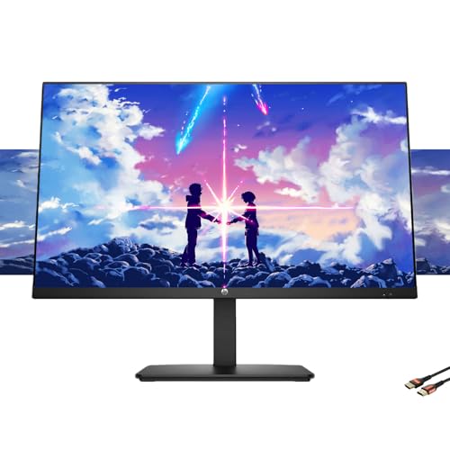 Image of HP 27 inch FHD 100Hz Monitor with IPS Panel | Built-in Speakers, Eyesafe Display, 3-Sided Borderless, HDMI & DisplayPort, W /HDMI (27-inch)