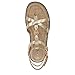Sam Edelman Women's Teeni Flat Sandal, Amber Gold, 11