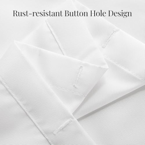 Image of Bathway White Shower Curtain Liner Fabric 72x72 Inches Waterproof Shower Curtain Liner Washable Shower Liner with 3 Magnets and 12 Rustproof Metal Grommets, Cloth Shower Liner for Bathroom
