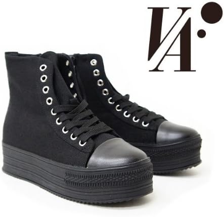 Amazon ファッションシューズアベリア 前厚 厚底 ハイカット プラットフォーム スニーカー キャンバス Hiカット Fy12g L38 23 5 24 0cm ブラック キャンバス ファッションシューズアベリア スニーカー Amazon ファッションシューズアベリア 前厚 厚底 ハイカット プラットフォーム スニーカー キャンバス Hiカット Fy12g L38 23 5 24 0cm ブラック キャンバス ファッションシューズアベリア スニーカー