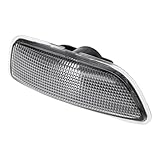 HOPESPANNER No.30722641 Side Marker Light Cover for VOLVO S60 2001-2009 Waterproof White Blinker Corner Parking Light Turn Signal Light Lens Plastic 1 Pcs
