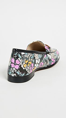 Image of Sam Edelman Womens Loraine Loafer Bright Multi /Black Retro Floral Print Snake /Nappa 12 M