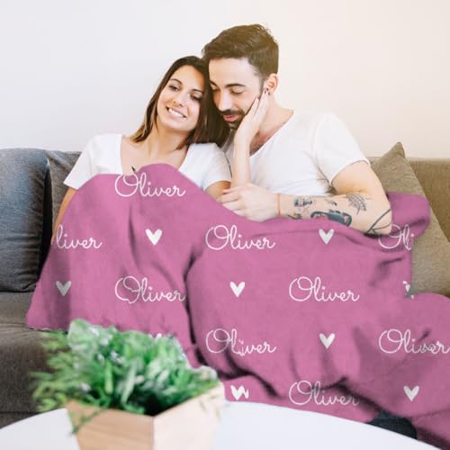 Image of PUREFLY Ships Next Day-Personalized Blanket for Kids- Custom Blanket with Name for Teen Girls and Boys, Birthday Gifts for Women and Men, Customized Flannel Throw, Christmas Blankets Gifts for Baby