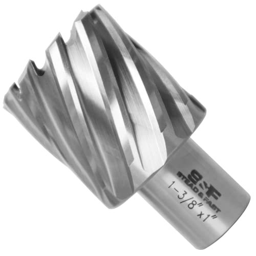 Image of S&F STEAD & FAST Annular Cutter High Speed Steel 1-3/8" x 1" with Pilot Pin