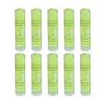 Utoolmart 9.5×40mm Green Universal Precision Bubble Level Vials Spirit Level Picture Hanging Levels Mark Measuring Instruments Layout Tools 10pcs