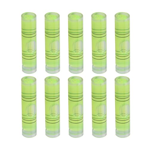 Utoolmart 9.5×40mm Green Universal Precision Bubble Level Vials Spirit Level Picture Hanging Levels Mark Measuring Instruments Layout Tools 10pcs