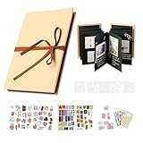 Solinorex Album Scrapbooking Kit - Album Fotografico Pieghevoli Personalizzabile 17,5 x 11,5cm, Scrapbook Fotografico Fai Da Te Sono Regali Ideali per Lauree, Compleanni, Matrimoni e Viaggi