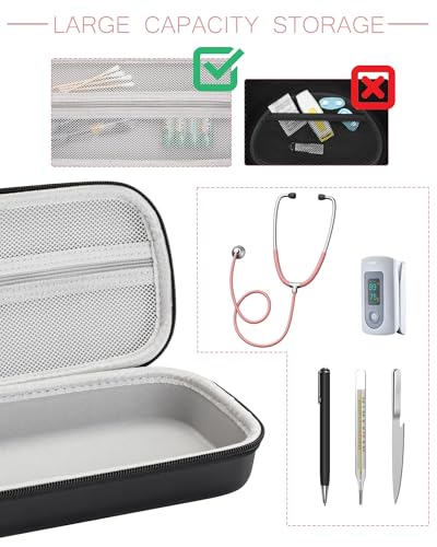 Image of Stethoscope Case for 3M Littmann Classic III & Lightweight II S.E, Black