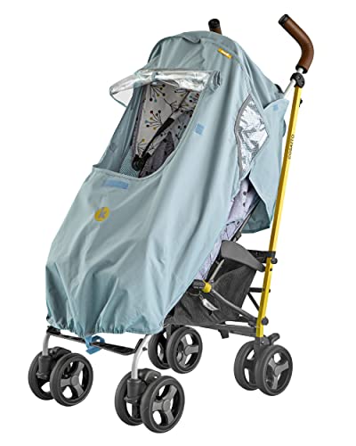Koo-di Splish Splosh Universal Rain Cover for Single Pushchair | Showerproof Stroller Rain Cover | Breathable Vents & Airflow Window | Fits Any Standard Single Stroller, Pushchair & Buggy