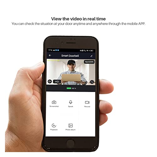 Câmera de campainha sem fio Tuya Smart Video Campainha Câmera 1080P Wi-Fi Vídeo Porteiro Campainha C