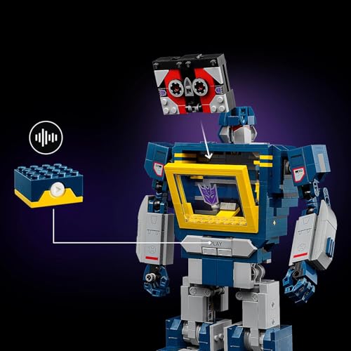 Image of LEGO Icons Transformers: Soundwave Model Kit, Home and Office Decor Building Set for Adults 10358