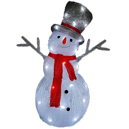 Pupazzo di Neve luminoso alto 46 cm con 40 luci LED per...