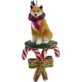 SHIBA INU Dog CANDY CANE Japanese Dog Christmas Ornament DCC96