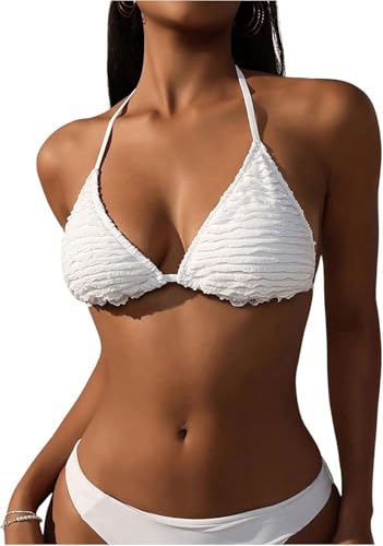 Hauts de bikini à col noué pour femmes parfaits pour vos journées à la plage