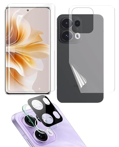 Image of ZARALA Tempered Glass Screen Protector Compatible for OPPO Reno13Pro 5G | Front And Back Screen Guard With camera lens protector