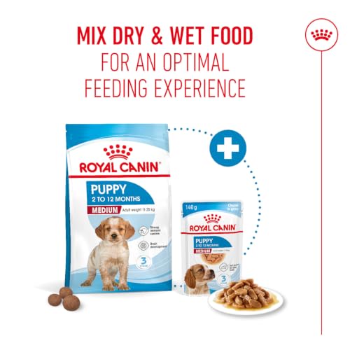 Image of Royal Canin Medium Puppy Food, 1 Kg, Dry Food, Supports Digestive Health & Immune System, Provides Short Growth & High Energy Content