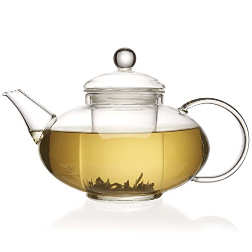 The Tea Makers of London, teiera con infusore e coperchio in vetro, 1400 ml