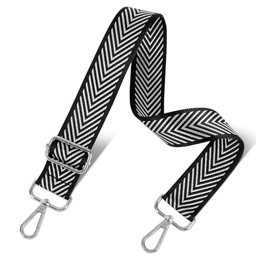 Image of chushui Silver Hardware Purse Strap,Replacement Crossbody Adjustable Shoulder Strap for Handbag Bag