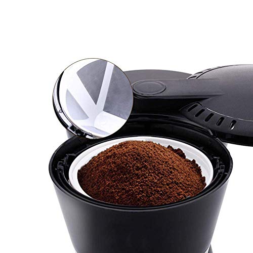 FCYIXIA Cafetera - Cafetera con Interruptor de Taza de café con cafetera de Filtro de Tono Dorado, Negro - Imagen 4