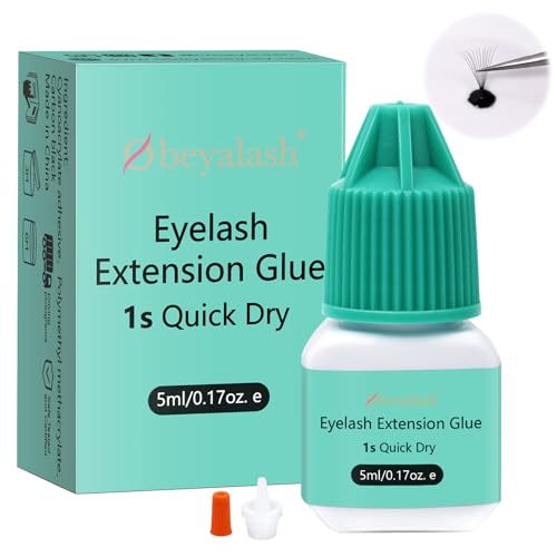 Semi Permanent cola pestanas de cabelo a pelo 1 ~ 2s Drying Time cola extensões de pestanas pretas 6-7 weeks Retention Lash autocolante for Salon by Obeyalash