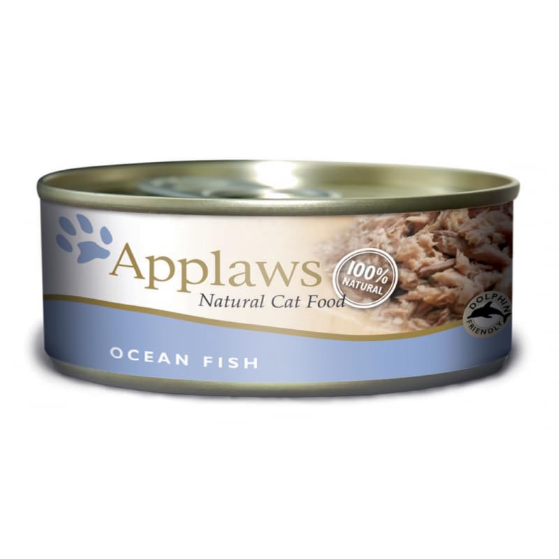 Applaws Comida Húmeda para Gatos 24 latas x 70 Gr Varios Sabores Senior Gatitos Todas Las Edades (Pescado)