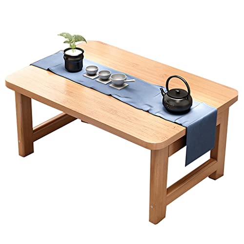 Mesa plegable portátil para balcón, ventana de bahía, cama, estudio, suelo de lectura, mini comedor, madera, 90 x 48 x 35 cm