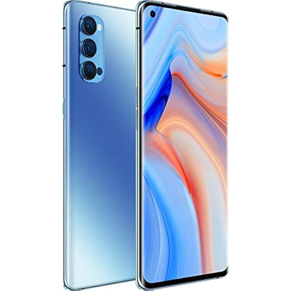 OPPO Reno4 Pro 5G, 12 GB 256 GB, Snapdragon 765G, 16,5 cm, 4000 mAh, cámara de 48 MP, Android 10 gratis, smartphone, color azul