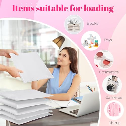 Image of METRONIC Bubble Mailers 10x13 inch Padded Envelopes White 500Pack Waterproof